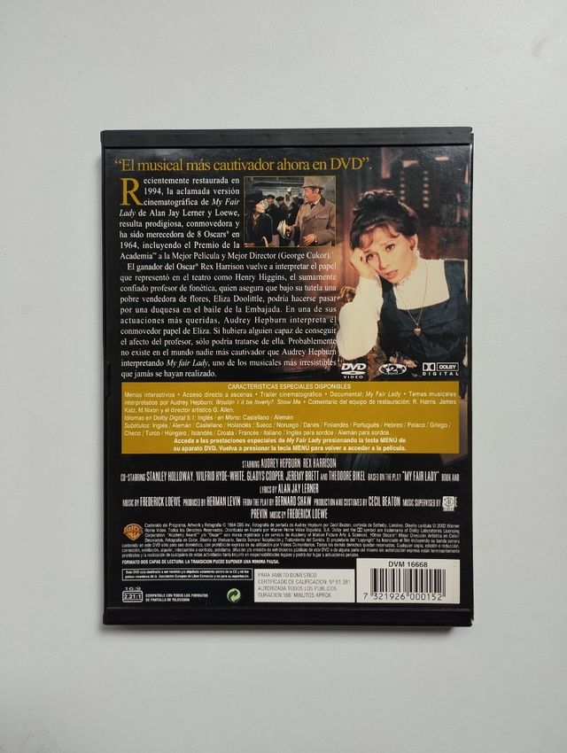 DVD de la película "My Fair Lady"