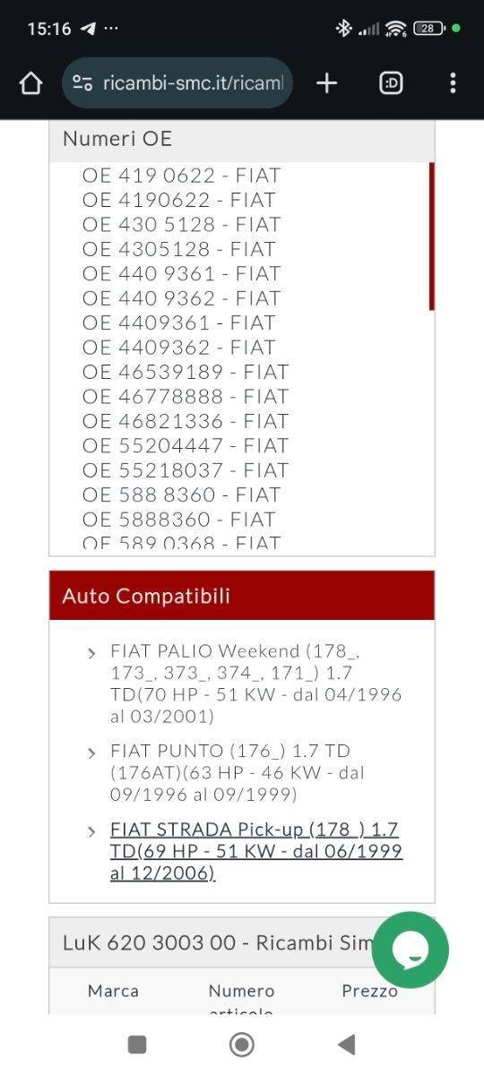 Luk Kit Frizione 620300300