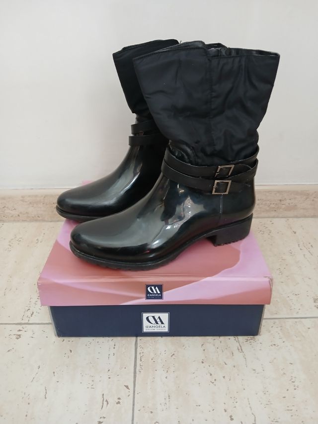 Botas negras agua mujer D'Angela