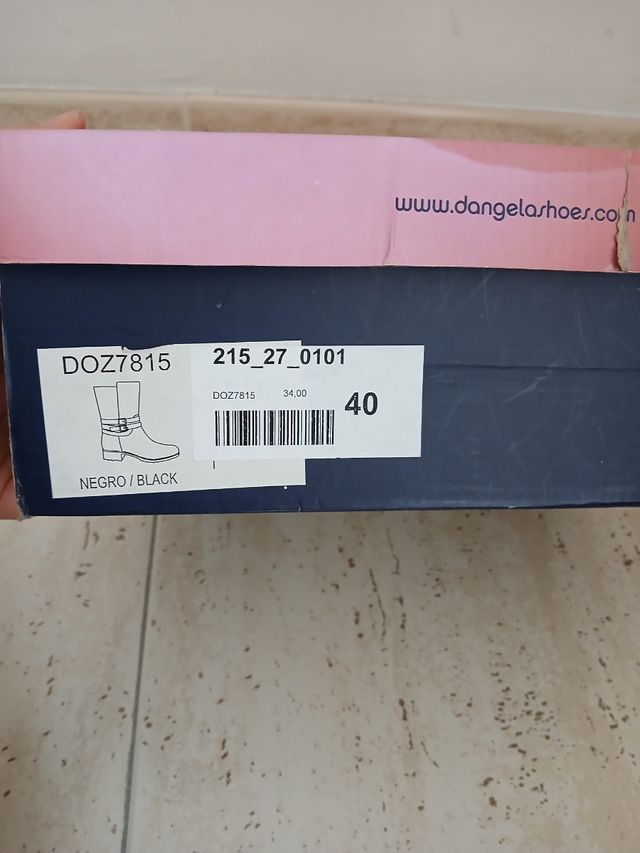 Botas negras agua mujer D'Angela