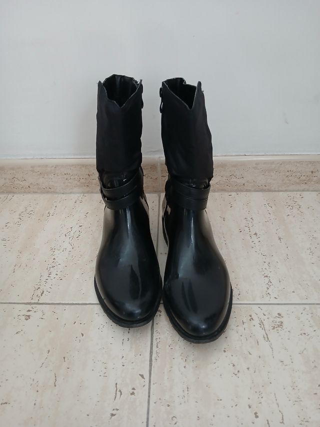 Botas negras agua mujer D'Angela