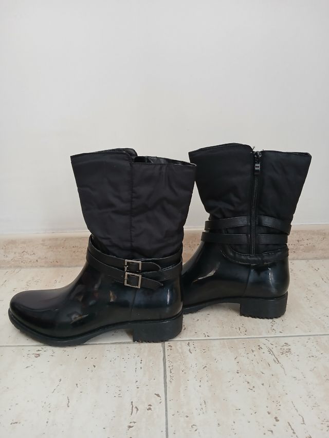 Botas negras agua mujer D'Angela