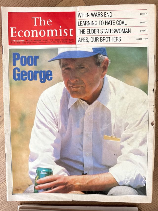 Revista The Economist: ejemplares años 1988/1995