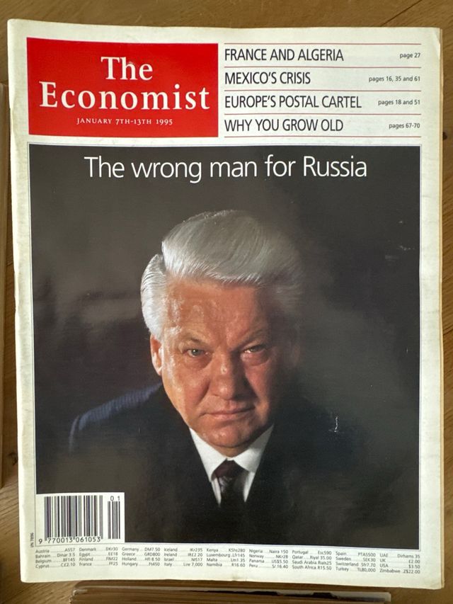 Revista The Economist: ejemplares años 1988/1995