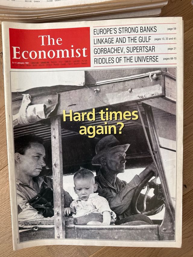 Revista The Economist: ejemplares años 1988/1995