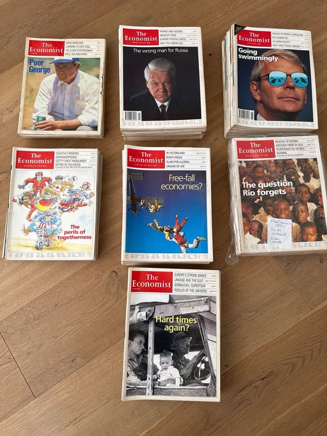 Revista The Economist: ejemplares años 1988/1995