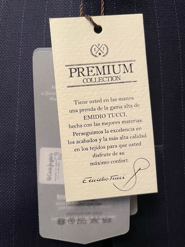 Traje Emidio Tucci nuevo