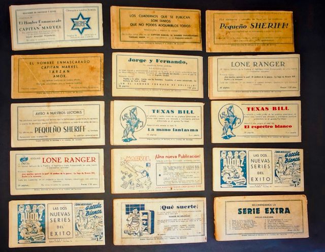 15 Cuadernillos EL PEQUEÑO SHERIF. Originales 1948