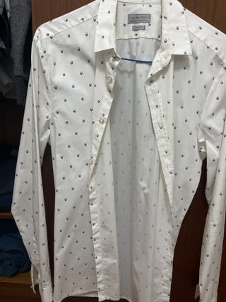 Camisa Hombre Zara Calaveras