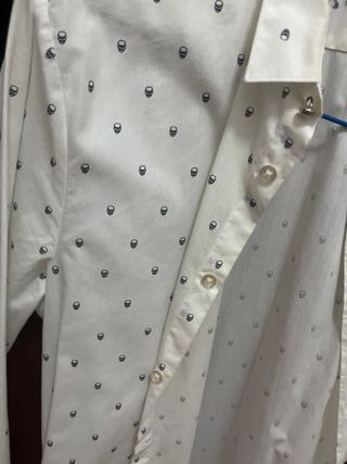 Camisa Hombre Zara Calaveras