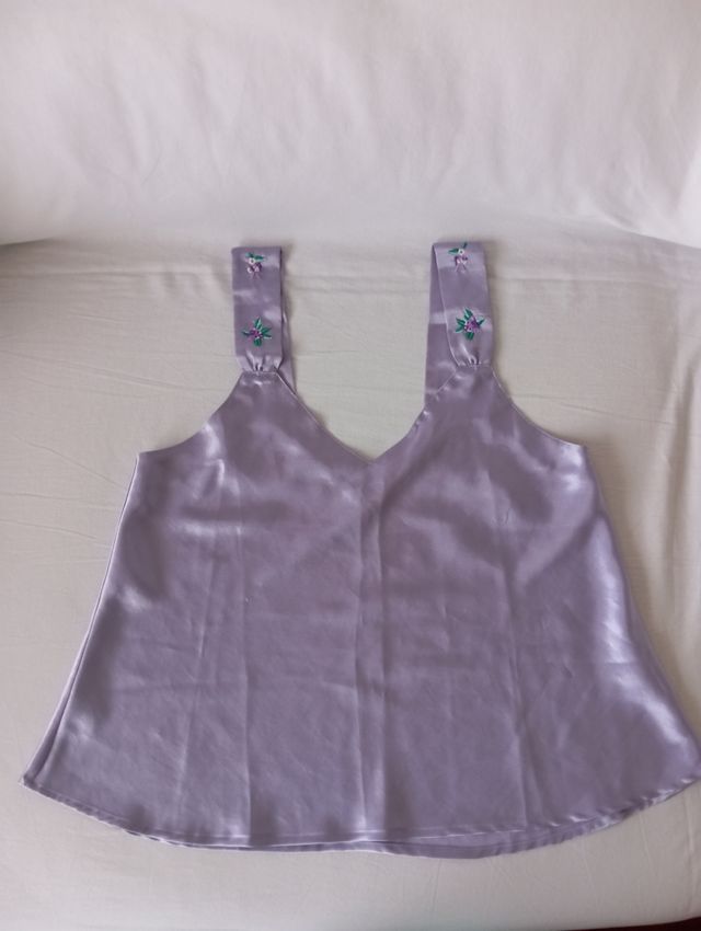 Camisola pijama lencero mujer