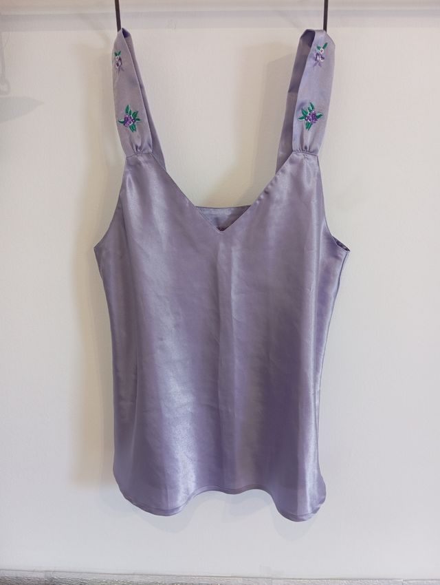 Camisola pijama lencero mujer