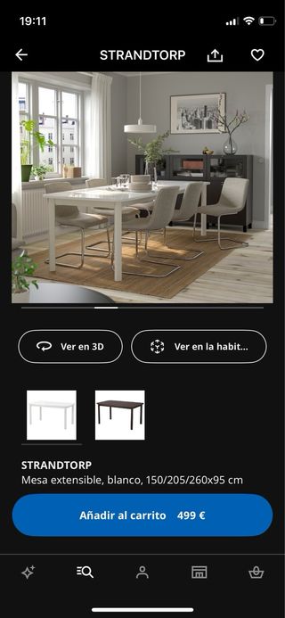 Mesa Extensible IKEA STRANDTORP