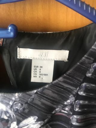 Abito fantasia grigio-nero H&M TG. 42