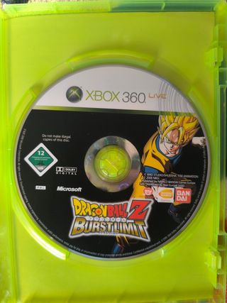 Dragón ball burstlimit Xbox 360.