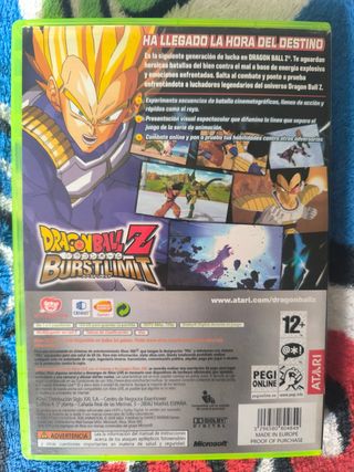 Dragón ball burstlimit Xbox 360.