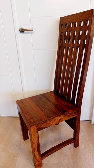 Set de mesa y 6 sillas, de teca ,sin estrenar
