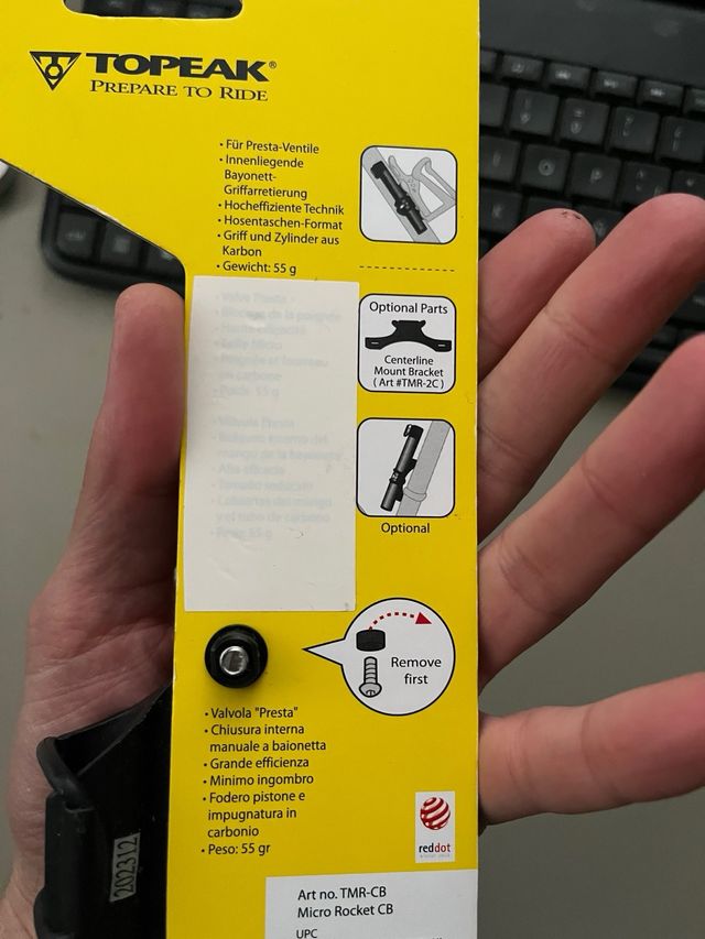 Soporte Minimomba bici Topeak.