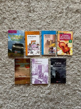 Libros escolares en gallego