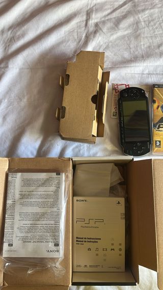 Sony Psp Fat 1000 negra con caja