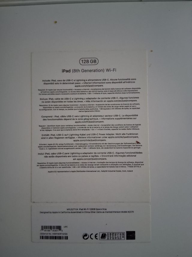 Ipad 8 generación 128 Gb
