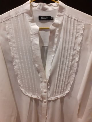 Camisa Blanca Estilo Romántico 