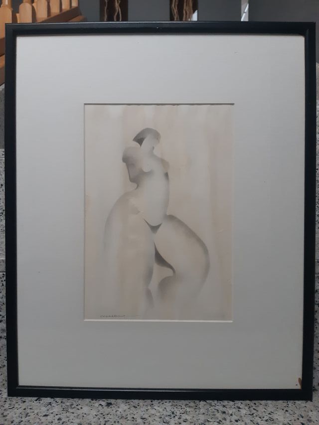 Rosa Serra. Dibujo a lápiz.