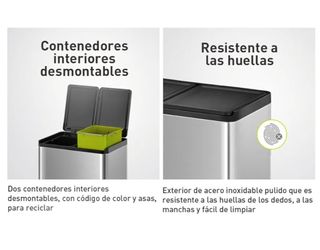 Cubo de basura EKO 20L más 20L