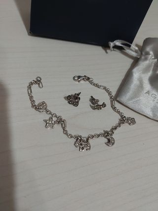 Pulsera y pendientes de Agatha 