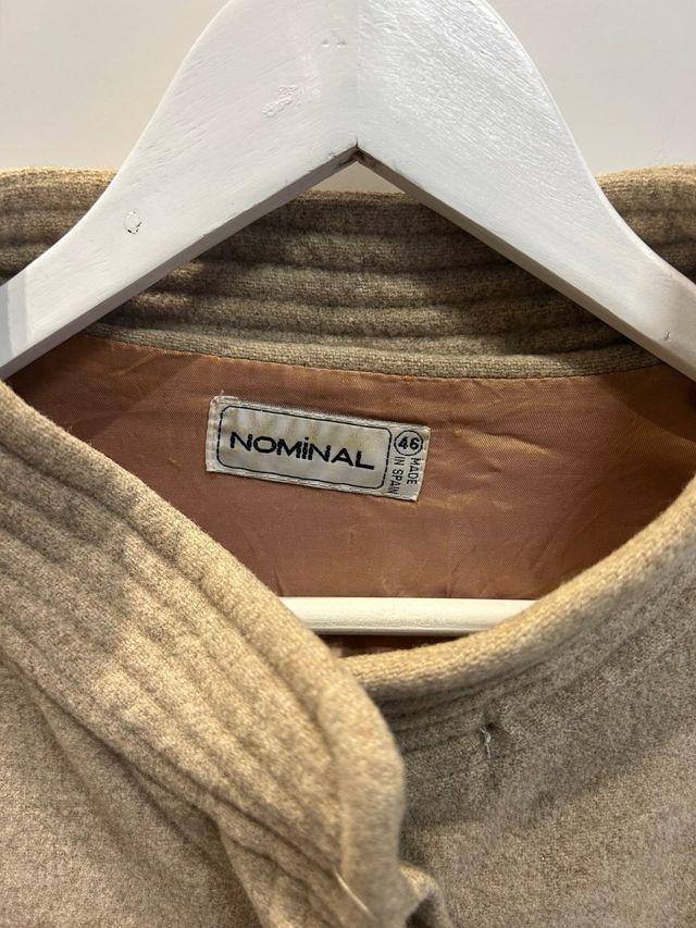 Abrigo de paño beige Nominal