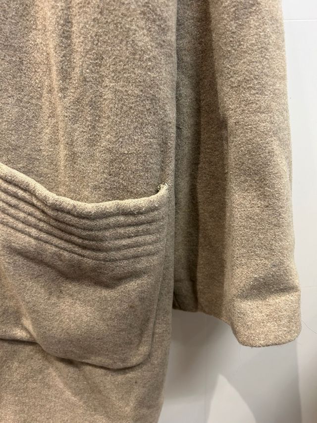 Abrigo de paño beige Nominal