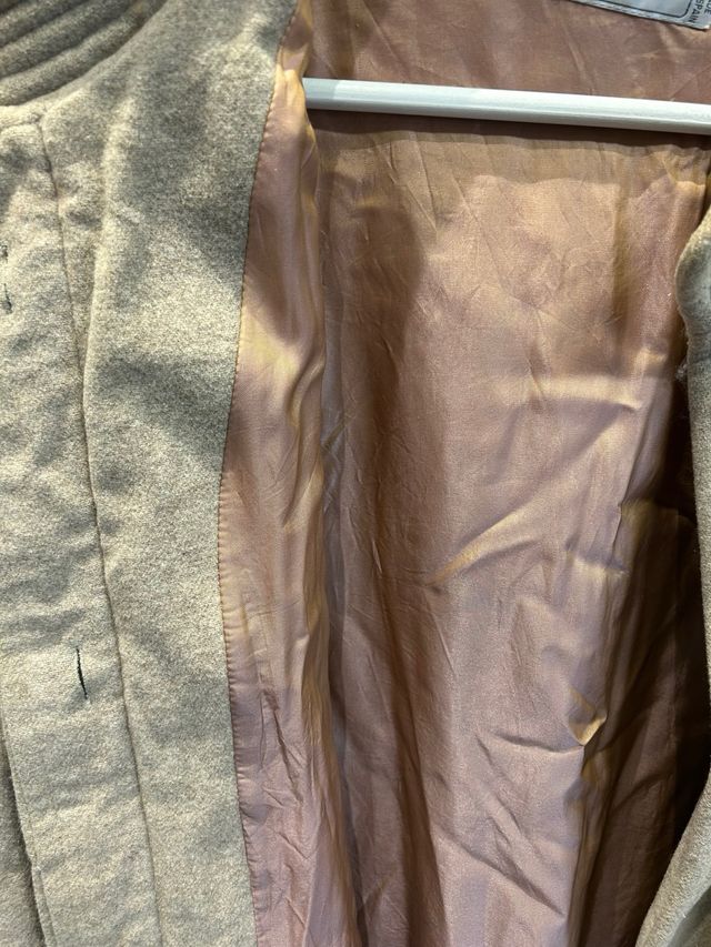 Abrigo de paño beige Nominal