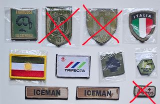 Lotto patch Militari