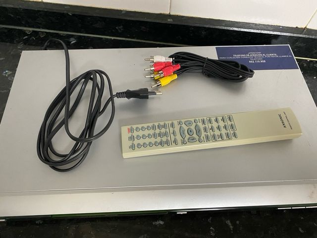 Reproductor vídeo DVD Ansonic con mando