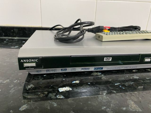 Reproductor vídeo DVD Ansonic con mando