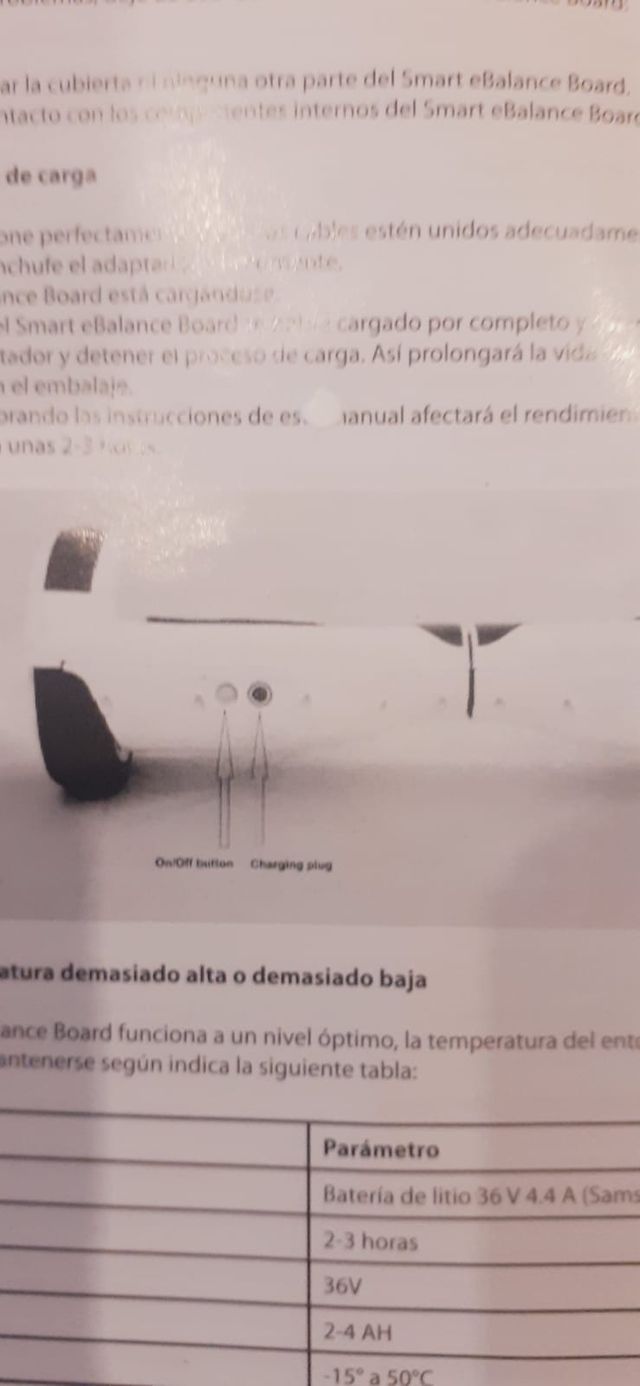 hoover board, bluetooth necesita cambio de batería