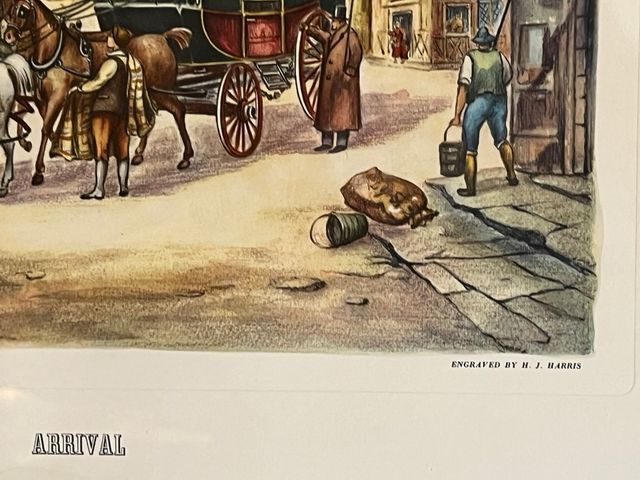 Cuadro con lámina enmarcada Lámina diligencia o carruaje