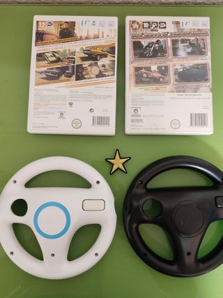 🇪🇸 Pack 2 juegos Wii Driver + 2 volantes