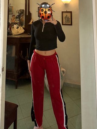 Pantalone tuta rosso
