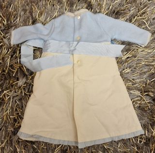 Vestido Faldón Yoedu Bautizo Talla 1 Mes Niño-a