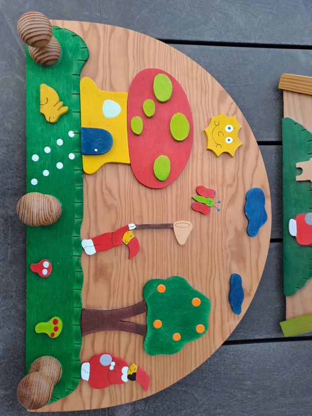 Lámpara y perchero infantil 