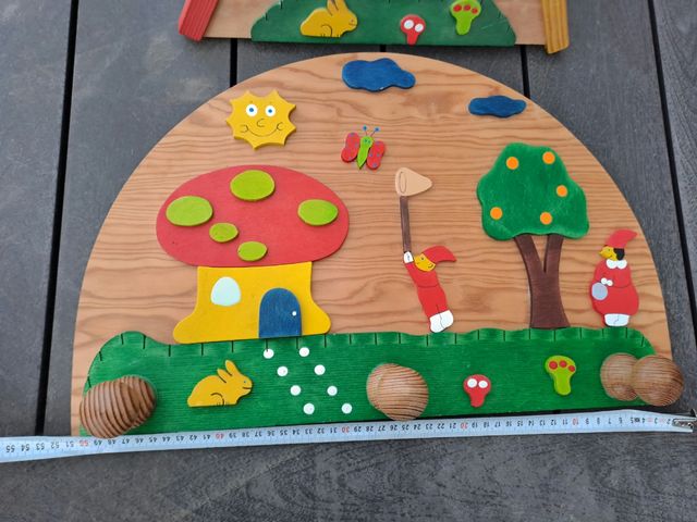 Lámpara y perchero infantil 