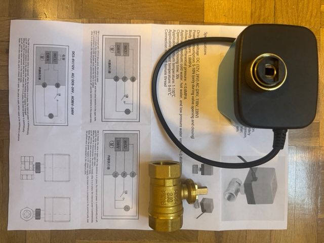 Válvula motorizada de dos vías