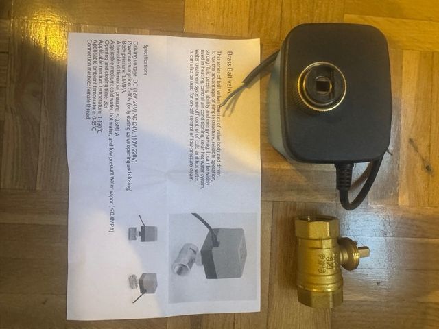 Válvula motorizada de dos vías