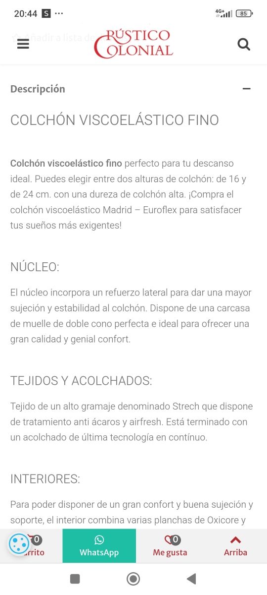 Colchón y somier de gran calidad