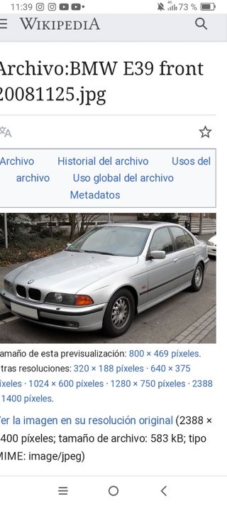 Llantas BMW de serie 5 caja E39 medida 16'