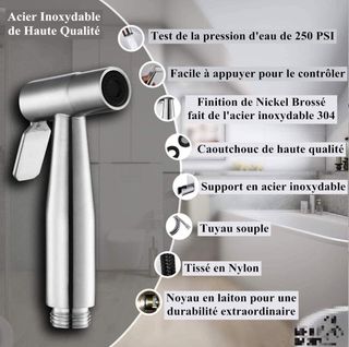 Bidé Portátil Acero Inoxidable