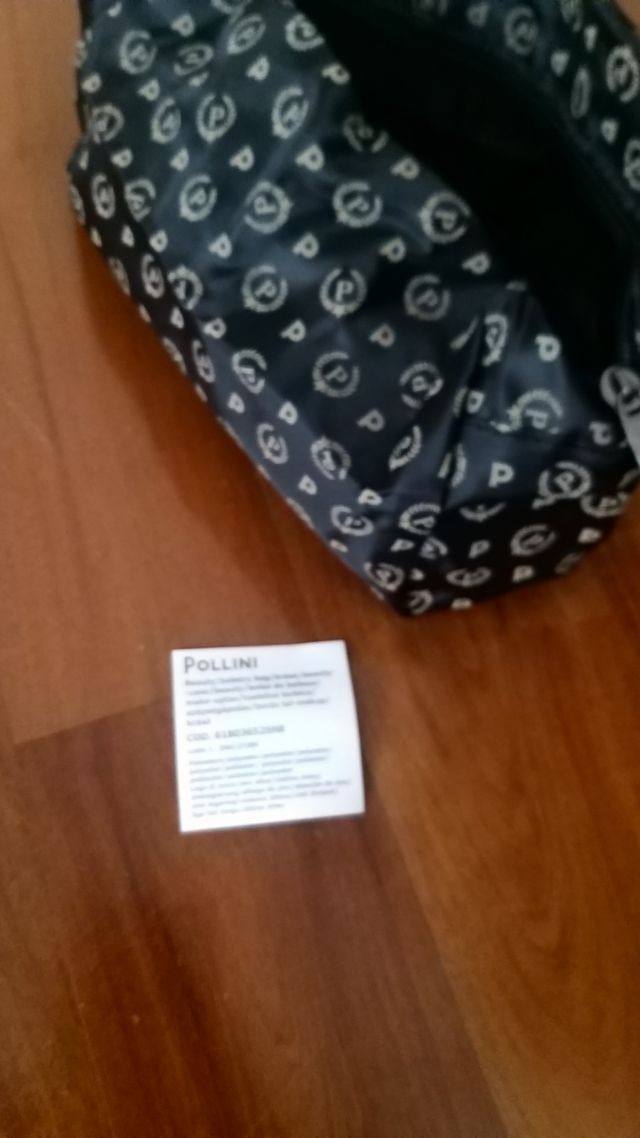 Pochette Pollini nera in confezione originale