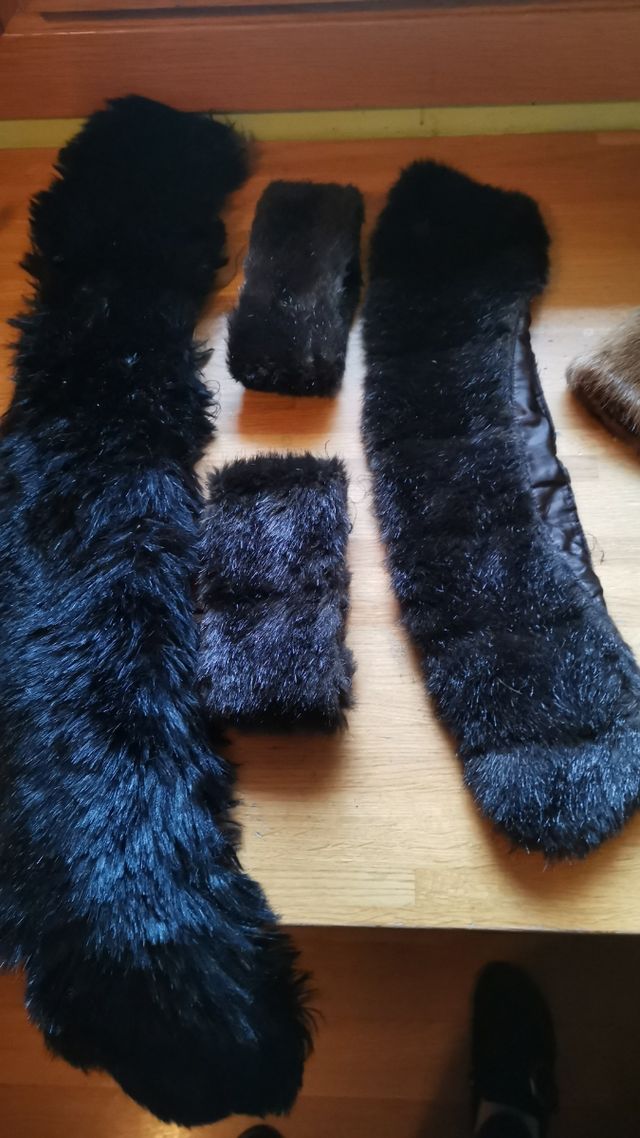 Cuello de piel vintage