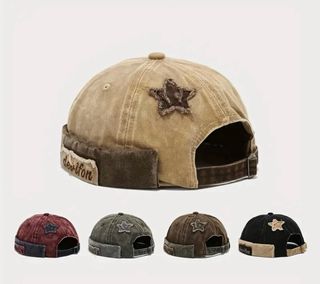 Maglia Donna Primaverile Berretto Con Stella Con Applicazione Di